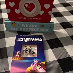 Just Dance 2023 Edition Cell Phone Ring Holder - Black and White